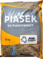 PIASEK KWARCOWY DO PIASKOWNICY Z ATESTEM - 20 kg